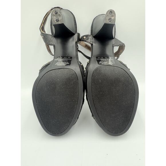 Vintage Bongo Women's Heels Retro Y2K Goth Glam Rocker Chic‎ Size 8.5 - Picture 13 of 14